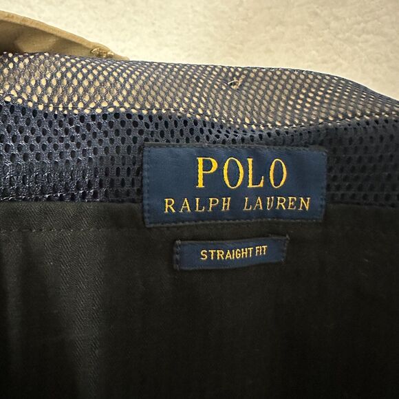 Polo Ralph Lauren Straight Fit Tan Nylon Pants Mens 36x34 Stretch Classic Golf - Picture 9 of 12